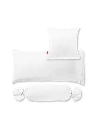 FLEURESSE | Satin Kissenbezug Royal Uni 2er 40x40cm Weiss | 